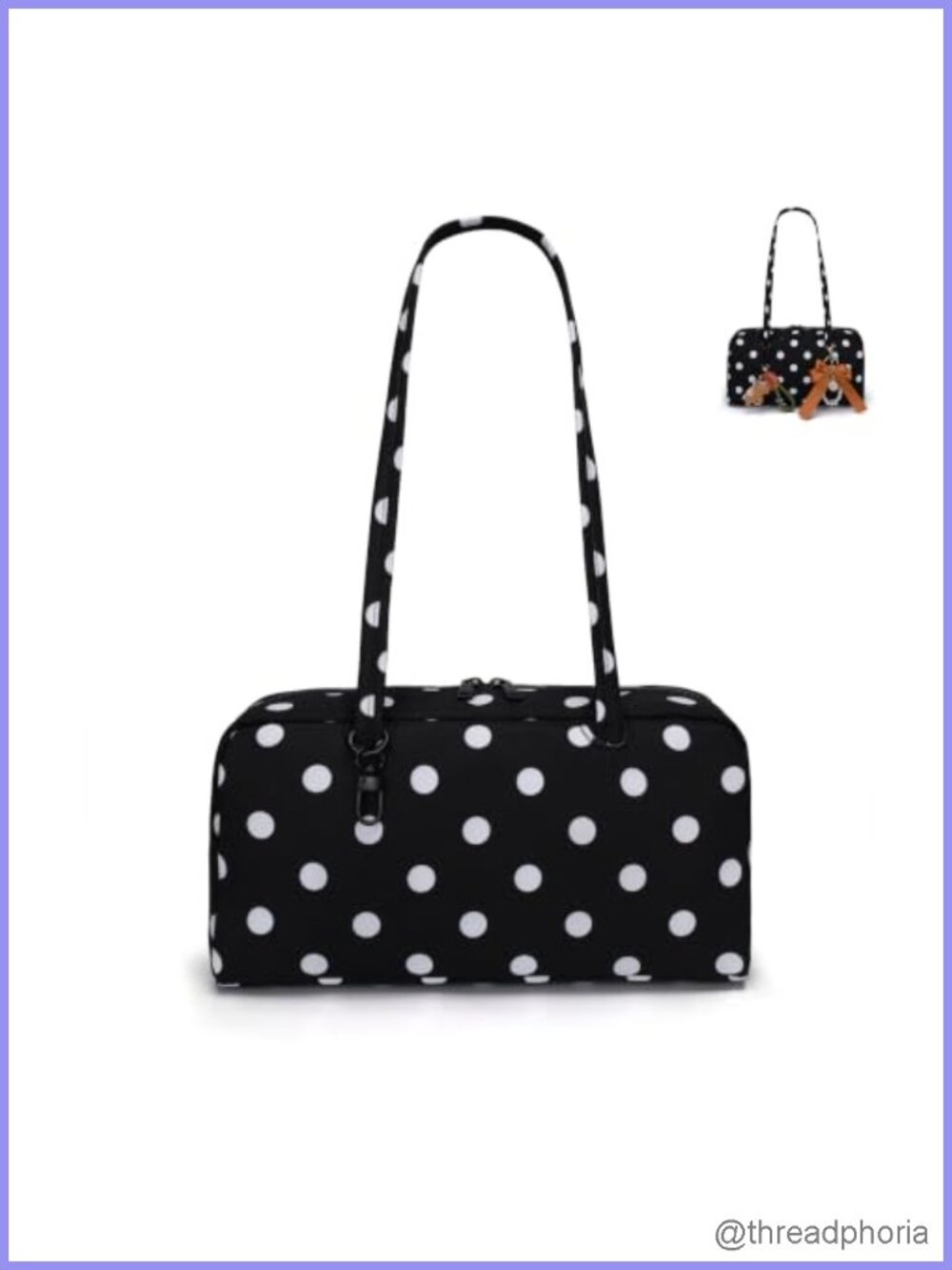 Nylon Bowler Shoulder Bag Purse Women Large Capacity Slouchy Handbag